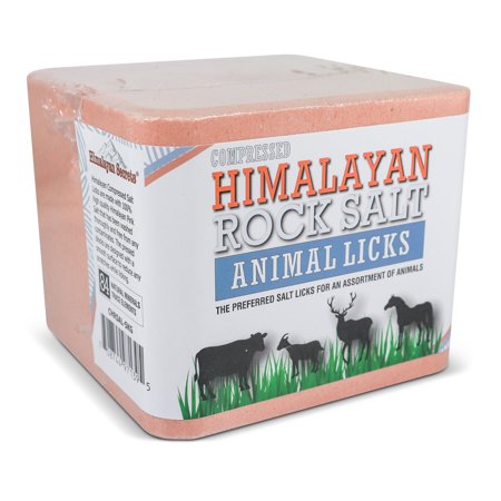 Compressed Himalayan Salt Animal Lick 11 lb (Block w/ Hole)