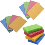 Compressed Kitchen Sponges 12Pack,Non-Scratch Natural Sponge Scrub for Dishes Cleaning,Dish Washing Up Sponges,Kitchen Cleaning Scrub Sponges for Kitchen Clean,Funny Colorful DIY Sponge for Kids