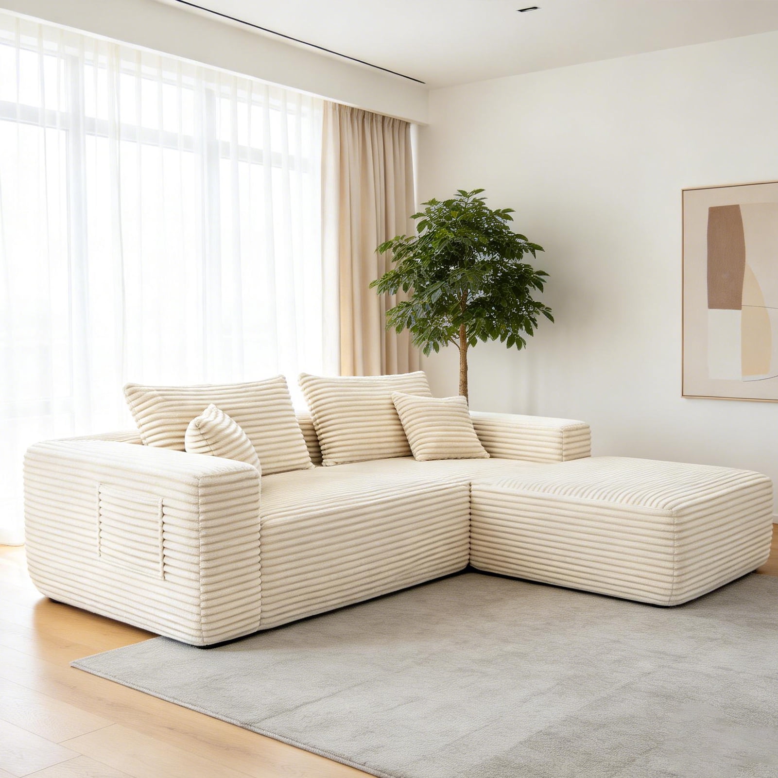 Compressed Modular Sofa Living Room Sofa L Shaped Modular Sectional ...