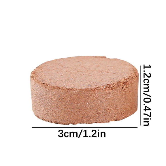 Compressed Nutrient Soil Blocks, Premium Planting Soil with Fertilizer, Expandable Compressed Soil Bricks, Organic Growing Medium for Flowers, Vegetables and Potted Plant Cultivation