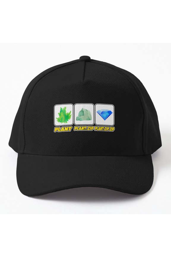 Compressed Plant Diamond Baseball Hat, Gamer PC Computer IT File Wordplay Design, Classic Cap
