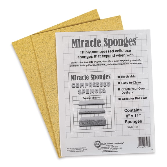 Miracle Sponges - 8" x 11-1/4", Pkg of 2