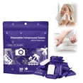 thumbnail image 1 of Compressed Towels, Disposable Face Towel Tablets, Portable Cotton Coin Tissues, Soft Thick Expandable Towels for Travel Camping Gym Makeup(Blue, 30), 1 of 7