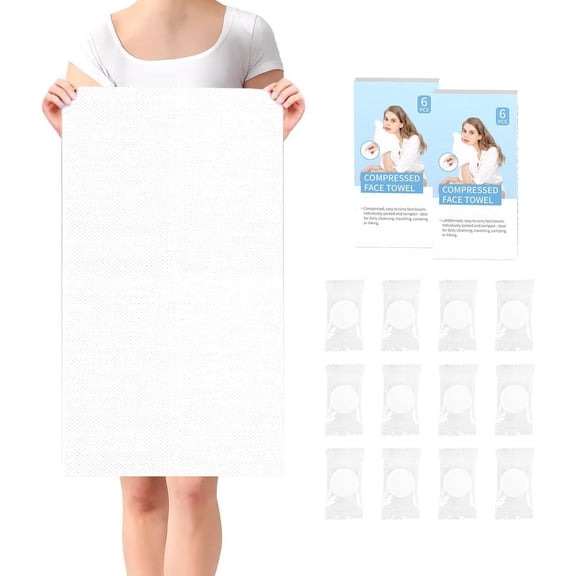 Compressed Towels Thicker Style Magic Disposable Face Towel, Portable Washcloth for Travel Home, Outdoor Sports, Beauty Salon