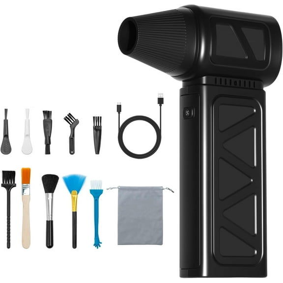 Compressed air duster, 150,000 revolutions per minute cordless air duster, 5-speed adjustable electric air duster