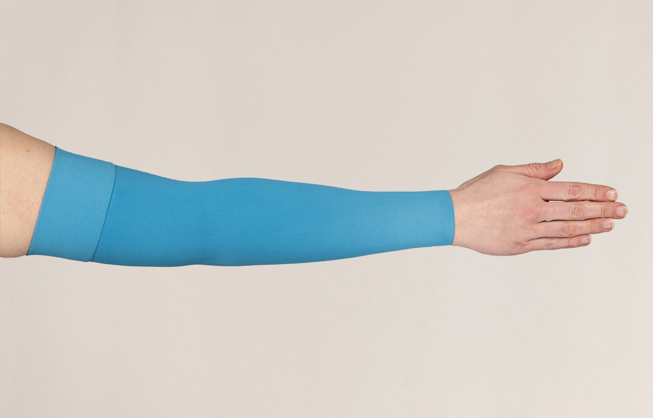 Medi Harmony Lymphedema Arm Sleeve With Gauntlet - 30-40mmHg Compression, X-Wide Caramel Size, For Swelling & Edema - View #9