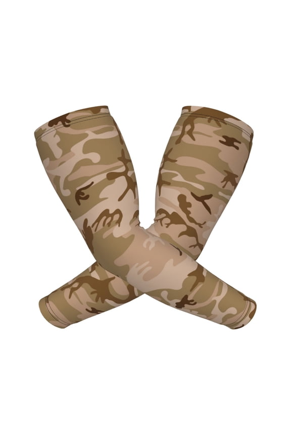 Compression Arm Sleeves Cooling For Men Women Desert Camouflage Sun Protection Sleeve Baseball Athletic Basketball Sleeve Cover