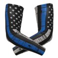 thumbnail image 1 of Compression Arm Sleeves Cooling For Men Women Distressed Thin Blue Line Flag Sun Protection Sleeve Athletic Sleeve Cover, 1 of 7