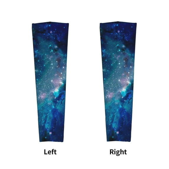 Compression Arm Sleeves Cooling For Men Women Galaxy Nebula Space Sun Protection Sleeve Baseball Athletic Basketball Sleeve Cover
