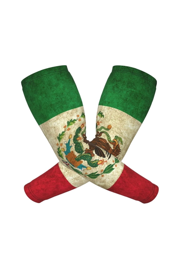 Compression Arm Sleeves Cooling For Men Women Mexico Sun Protection Sleeve Baseball Athletic Basketball Sleeve Cover