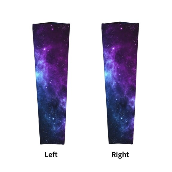 Compression Arm Sleeves Cooling For Men Women Universe Nebula Galaxy Sun Protection Sleeve Baseball Athletic Basketball Sleeve Cover