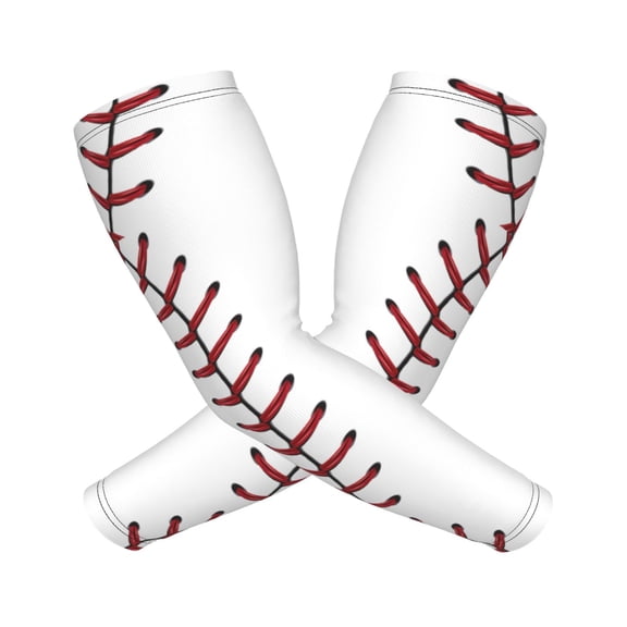 Compression Arm Sleeves Cooling For Men Women White Baseball Sun Protection Sleeve Baseball Athletic Basketball Sleeve Cover
