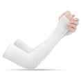 thumbnail image 1 of Compression Arm Sleeves Sun Protection UV Guard Sport Athletic sleeves for Basketball Cycling Running(White), 1 of 2