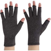 Compression Arthritis Gloves Wrist Support Joint Pain Relief Hand Computer Typing Fingerless Thumb Wrap for Symptoms, Rheumatoid & Osteoarthritis