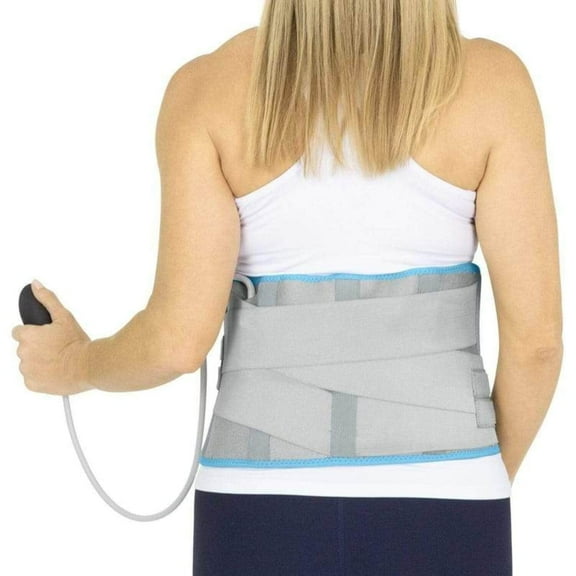 Arctic Flex Wearable Ice Pack Back Brace with Air Pump  Reusable Hot & Cold Gel Pack Belt for Lower Back Pain Relief, Sciatica, Injuries, and Compression Therapy for Men & Women