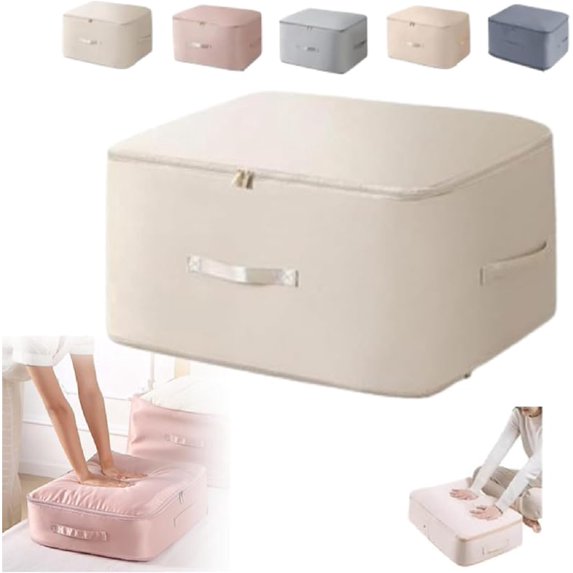 Compression Bags for Storage, 2024 Upgrade Ultra Space Saving Self Compression Organizer Compression Packing Cubes for Travel Sweater Organizer for Closet Clothes Storage Bag (Grey, L+XL)