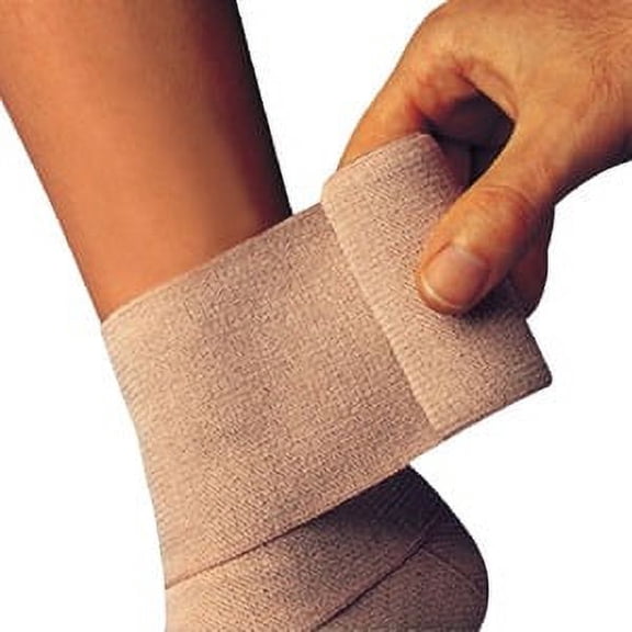 Compression Bandage Comprilan 4-7/10 Inch X 5-1/2 Yard Standard Compression Clip Detached Closure Tan NonSterile