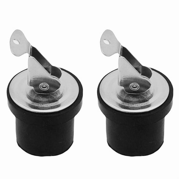 Compression Drain Plug Screw Type Rubber Seal Yacht Boat Drain Plug for 7/8-Inch Diameter Drains, Locks in Place 2PCS