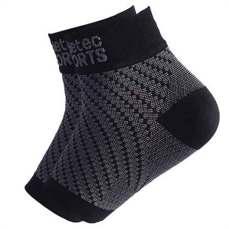 Compression Foot Sleeves, Black - Large