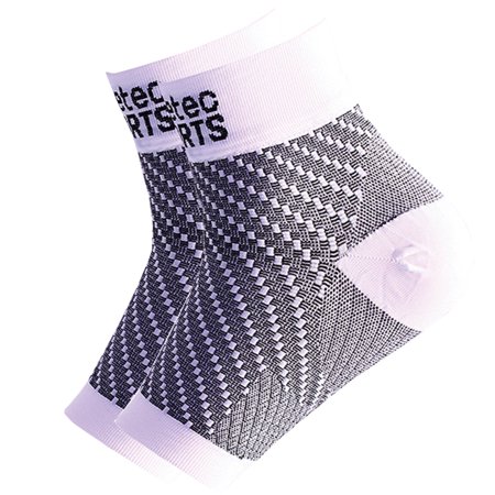 Compression Foot Sleeves White S