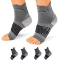 thumbnail image 1 of Compression Foot Sleeves for Plantar Faciitis (2 Pairs) Sock with Foot Pain Arch and Ankle Support, 1 of 6