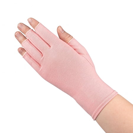 GRACE & ABLE Compression Gloves for Arthritis - Open Finger, Cotton-Blend, Lightweight, Breathable Hand Support