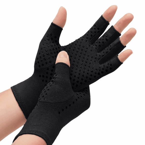 Goldeer Compression Gloves for Arthritis & Carpal Tunnel, Fingerless ...