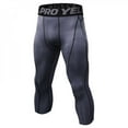 thumbnail image 1 of Compression Gym Men's Long Pants Running Base Layers Skins Tights Running Pants Men's 7 points quick dry pants Plus Size, 1 of 7
