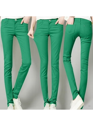 Green Solid Jeans - Selling Fast at