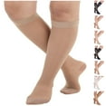 thumbnail image 1 of Compression Knee High for Women 15-20mmHg Travel, Flight - Beige, Medium, 1 of 9