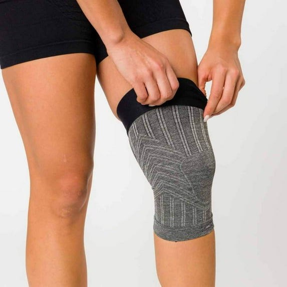 Compression Knee Sleeve L / Heather Grey