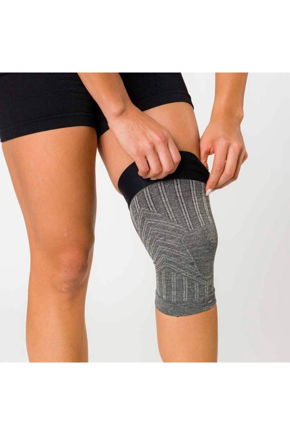 Compression Knee Sleeve L / Heather Grey