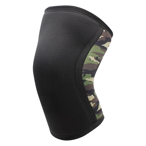 Compression Knee Sleeve for Weightlifting Honeycomb Protection Guard for Gym Squats Strength Training Single Pack Army Green 11x6.5 Inch