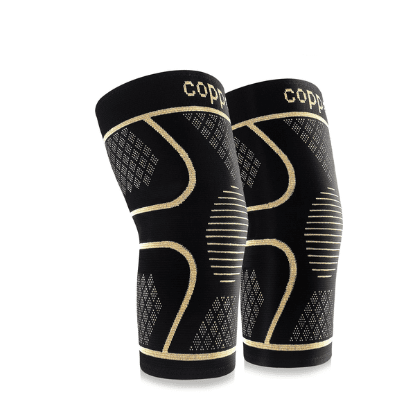 Compression Knee Sleeves 2‑Pack, Sports Knee Support for Running Gym ...