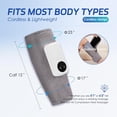 thumbnail image 1 of Compression Leg Massager with Heat for Calf and Foot Pain Relief, Cordless Rechargeable Massage Device for Circulation Improvement, Gray, 1 of 6