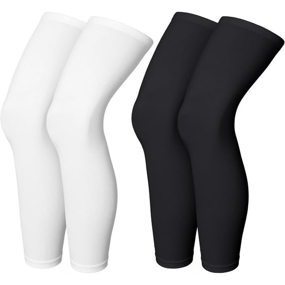 Compression Leg Sleeve Full Length Leg Sleeves Sports Cycling Leg Sleeves for Men Women, Running, Basketball