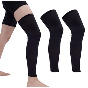 Fitness and Yoga Leg Sleeve Compression Long Sleeve Calf Tibia Support for Men and Women  XXL Pair