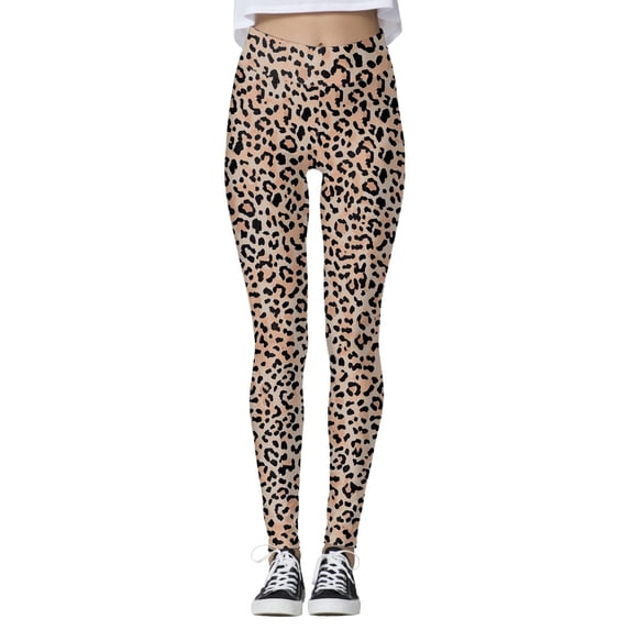 Compression Leggings For women Leopard Print High Waist 4-Way Stretch Casual Tight Yoga Pants