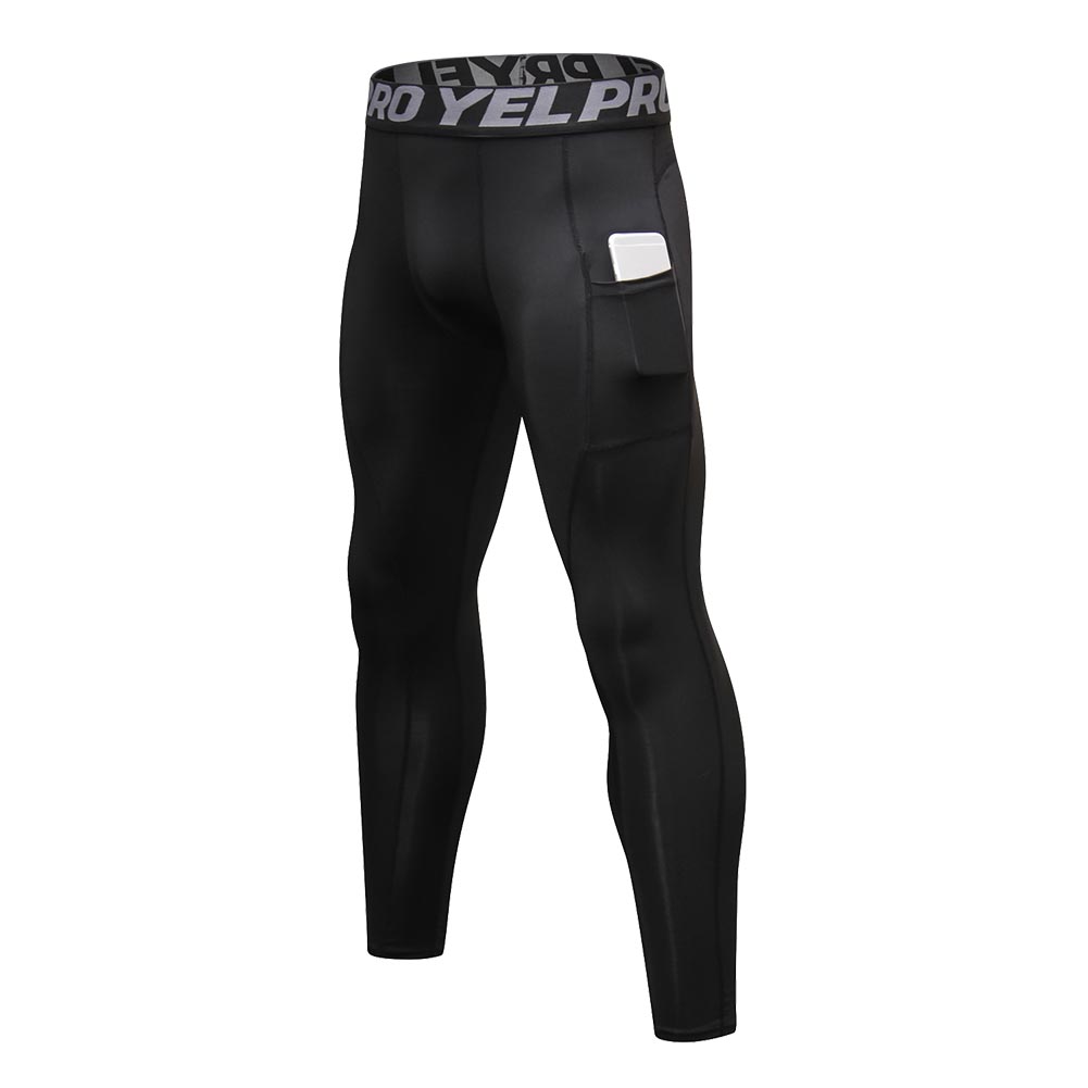Compression Leggings Men Sports Tights Fitness Quick-Drying Running Pants - image 1 of 4