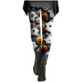 thumbnail image 1 of Compression Leggings for Women Autumn And Winter Artistic Printed Soft Stretchy Pants Green Fitness Clothing L, 1 of 5