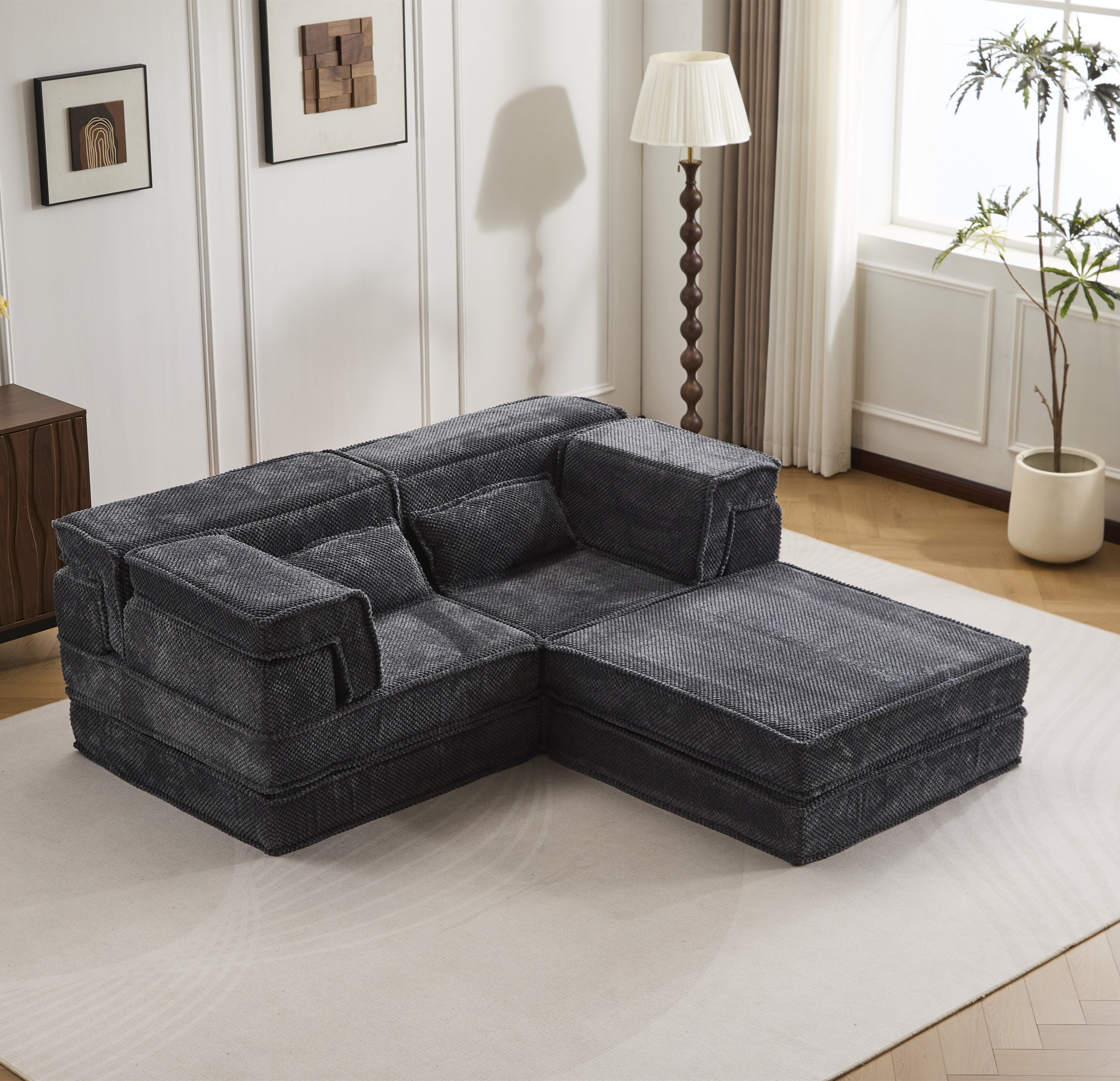 Compression Mahjong Sofa,Convertible Floor Sofa Bed,DIY Boneless ...