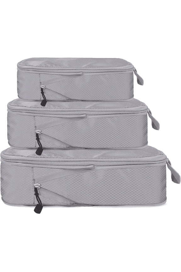 Travel essentials packing cubes for travel compression, carry-on luggage organizer bags with laundry bag, suitable for backpacks (Sky Blue)