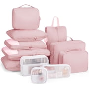 Compression Packing Cubes 11 Set, Suitcase Organizers, Luggage Organizer Bags for Storage, Extendable Packing Cubes for Travel Compression, Travel Essentials
