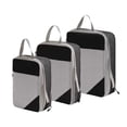 thumbnail image 1 of Compression Packing Cubes 3/4 Set Compressible Packing Cubes With Laundry Bag Travel Packing Cubes For Carry On Luggage Home Textile StoragePlastic, Bk1 One Size, 1 of 8