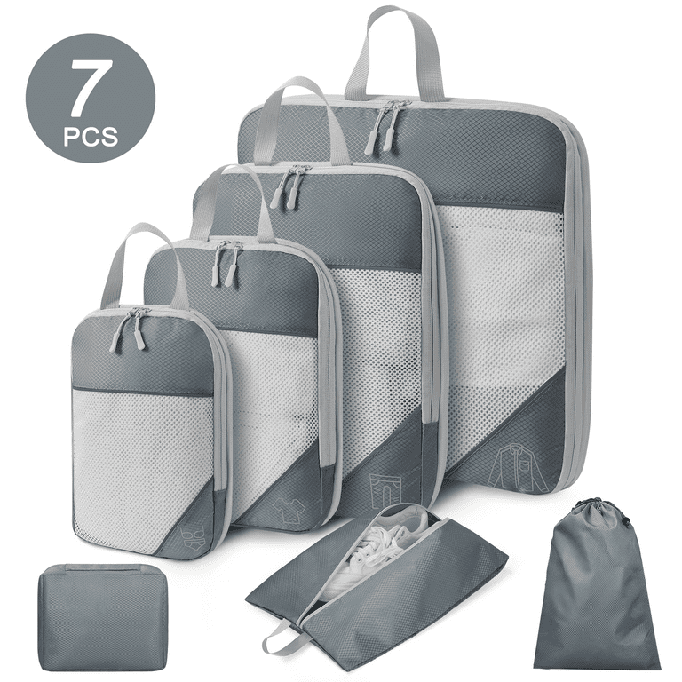 Compression Packing Cubes for Travel Essentials, Set Travel