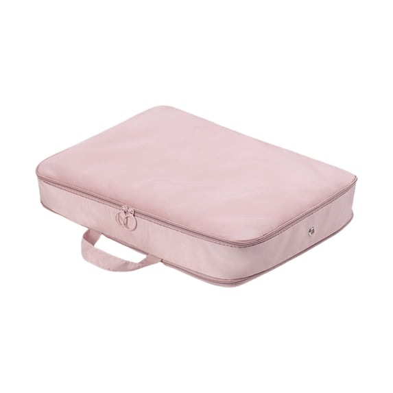 Compression Packing Cubes Expandable Luggage Organizer Bags for Travel Suitcase Backpack Closet Storage(Pink,10x31x40cm)