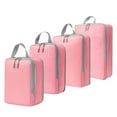 thumbnail image 1 of Compression Packing Cubes For Suitcases Travel 4 Set Expandable Travel Bags Organizer For Luggage(One Size,Pink), 1 of 2
