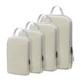 thumbnail image 1 of Compression Packing Cubes for Suitcases Travel 4 Set Expandable Travel Bags Organizer for Luggage, Compression Packing Cube Apricot Color 35*25*4cm (14*10*1.6 inches), 1 of 5
