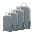 thumbnail image 1 of Compression Packing Cubes for Suitcases Travel 4 Set Expandable Travel Bags Organizer for Luggage, Compression Packing Cube Gray 35*25*4cm (14*10*1.6 inches), 1 of 5
