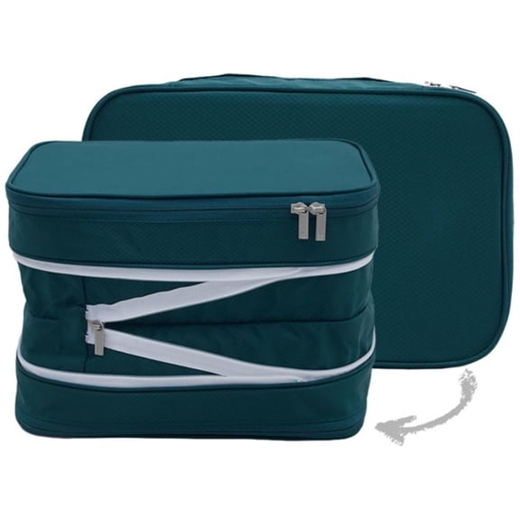 Compression Packing Cubes,Travel Packing organizers for Carry on Luggage,Backpacking, Suitcases (green, L)